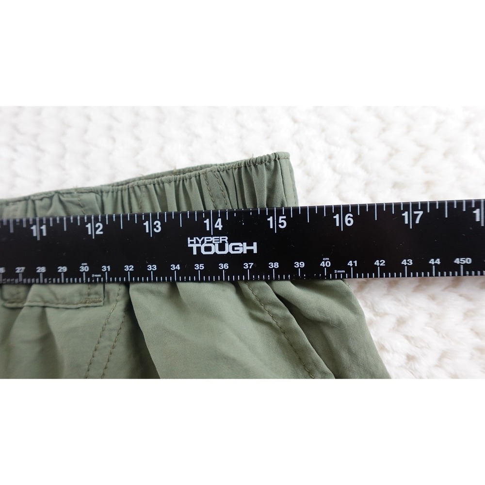Columbia Womens Shorts M Green Outdoor Hiking Cargo Snap - Picture 6 of 8